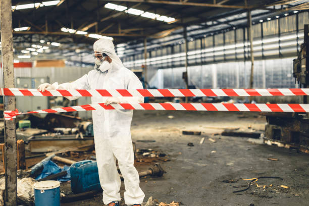 Professional Biohazard Cleanup technician working in Knoxville, TN